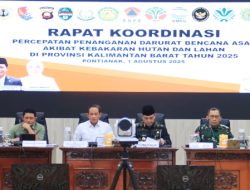 Pangdam XII Tpr Ikuti Rakor Percepatan Darurat Bencana Kabut Asap Akibat Karhutla di Kalbar