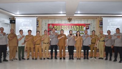 Polres Landak Gelar Zoom Meting Rapat Koordinasi Ketahanan Pangan