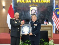 Polda Kalbar Gelar Rapat Bersama PDRM Kontinjen Serawak Malaysia