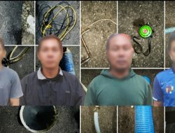Polres Sekadau Tangkap 4 Penambang Emas Ilegal