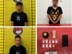 Tim Gabungan Polres Ketapang Tangkap 3 Pengedar Narkoba di  Air Upas