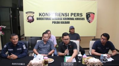 Tim Gabungan Polda Kalbar Gelar Konpres Hasil Investigasi di PT EJM dan PT ANTAM