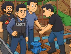 Polres Kapuas Hulu Tangkap Empat Pelaku PETI di Sungai Seberuang