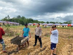 Waka Polres Melawi Pantau Progres Lahan