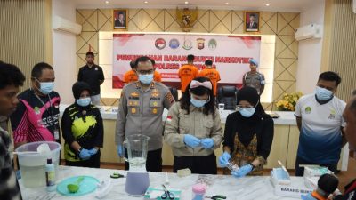 Polres Ketapang Musnahkan Barang Bukti Sabu 73,2641 Gram
