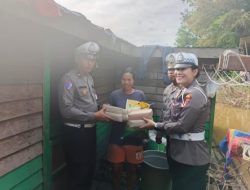 Satlantas Polres Melawi Berikan Bantuan Sembako