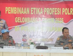 Bidpropam Polda Kalbar Gelar Pembinaan Etika Profesi di Polres Ketapang