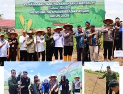 Ketua DPW FRI Counter Kalbar Hadiri Penanaman Jagung di Lahan Polres Melawi