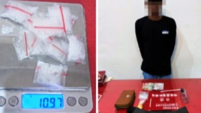 Polsek Nanga Tayap Tangkap Pengedar Narkoba, 26 Klip Sabu Disita