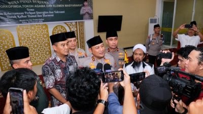 Polda Kalbar Gelar Buka Puasa Bersama Forkopimda, Awak Media Hingga Anak Yatim