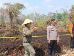 Karhutla Membara, Polres Kubu Raya Segel Lahan di Sungai Raya Dalam