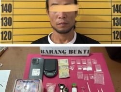 Pengedar Sabu di Menyuke Dibekuk Polisi, Barang Bukti Sabu 4,55 Gram Disita
