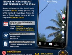 Pesawat Misterius di Langit Kapuas Hulu? Polres Berikan Penjelasan Resmi Kepada Masyarakat
