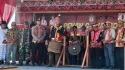Kapolsek Nanga Tayap Mewakili Kapolres Ketapang, Hadiri Pembukaan Pekan Gawai Adat Dayak Sapat Towon Ke-VI