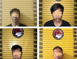 Empat Pengedar Diringkus Polisi di Sengah Temila, 54 Paket Sabu Disita