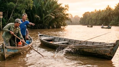 Tragis Pemancing Hilang Diterkam Buaya di Dusun Karang Anyar Batu Ampar