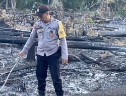 Cegah Karhutla Sejak Dini, Kapolsek Sekayam Pimpin Langsung Verifikasi Tiga Titik Hotspot