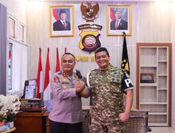 Kapolres Melawi Terima Kunjungan Dandenpom, Perkuat Sinergi TNI-Polri