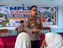 Polsek Benua Kayong MPLS di SMAN 2 Ketapang, Bahaya Narkoba dan Bullying