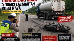 Tabrak Lari Maut di Kubu Raya, Polisi Buru Sopir Truk Tangki