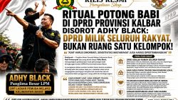 RITUAL POTONG BABI DI DPRD KALBAR DISOROT ADHI BLACK: DPRD MILIK SELURUH RAKYAT, BUKAN RUANG SATU KELOMPOK!