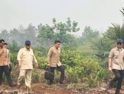 Presiden Prabowo Tinjau Karhutla Kalbar, Kapolda Siagakan Personel