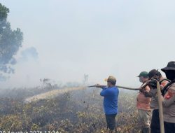 Karhutla 1,5 Hektare di Pelang Ketapang Dipadamkan Tim Gabungan