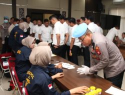 63 Anggota Polres Kubu Raya Tes Urine, Semua Negatif Narkoba